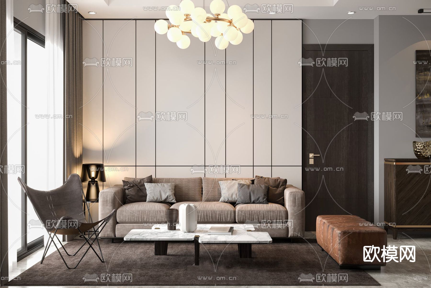 3D SCENES – APARTMENT – CORONA – 3D MODEL – 195 - thumbnail 1