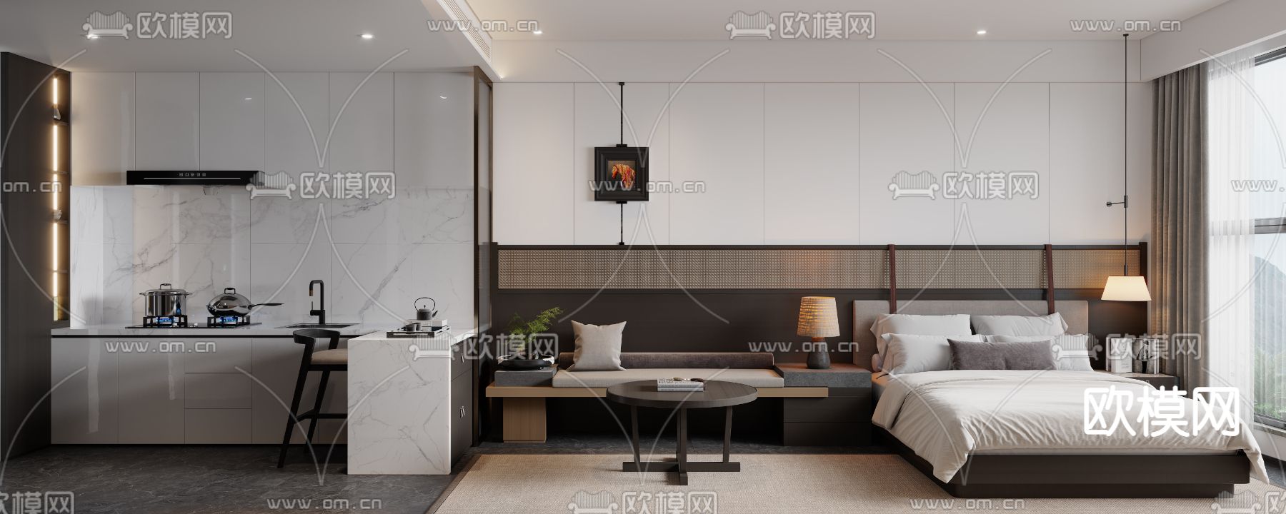 3D SCENES – APARTMENT – CORONA – 3D MODEL – 242 - thumbnail 1