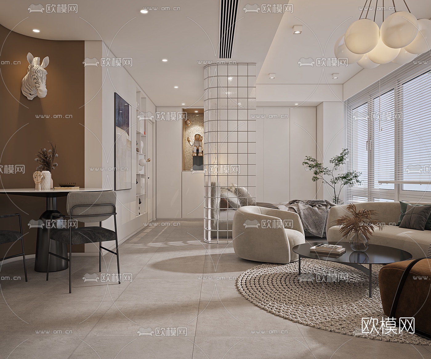 3D SCENES – APARTMENT – VRAY / CORONA – 3D MODEL – 137 - thumbnail 1