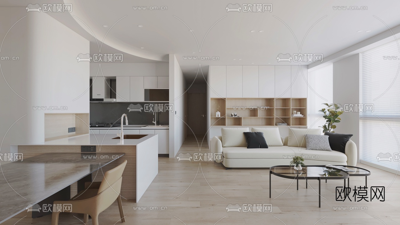 3D SCENES – APARTMENT – VRAY / CORONA – 3D MODEL – 138 - thumbnail 1