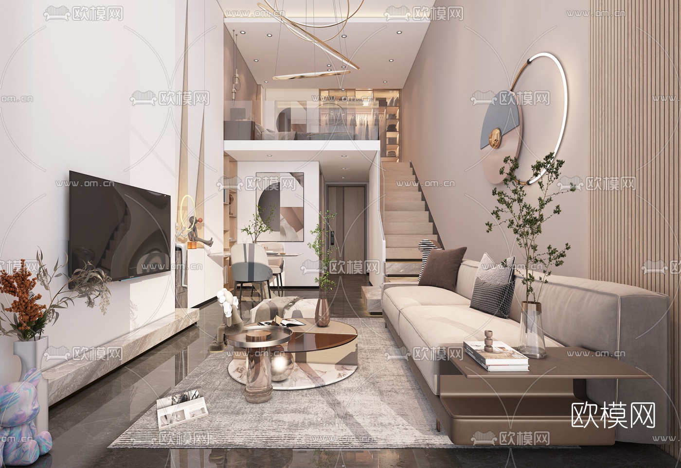 3D SCENES – APARTMENT – VRAY / CORONA – 3D MODEL – 142 - thumbnail 1