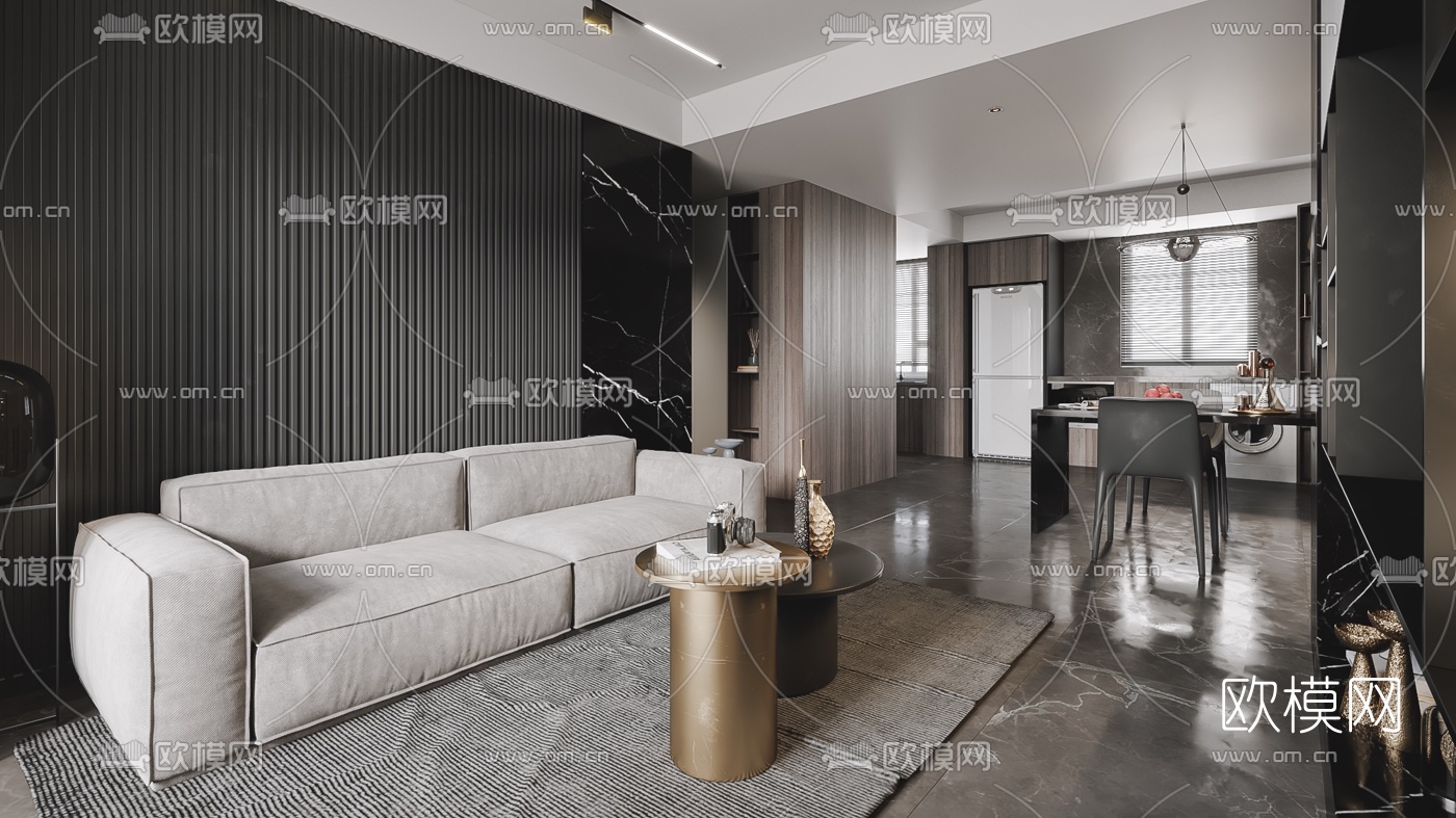 3D SCENES – APARTMENT – VRAY / CORONA – 3D MODEL – 144 - thumbnail 1