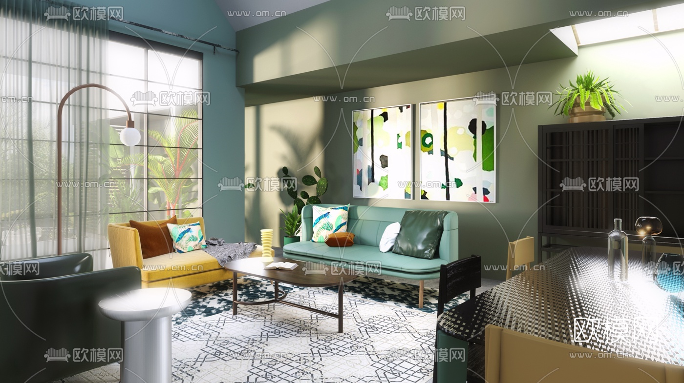 3D SCENES – APARTMENT – VRAY / CORONA – 3D MODEL – 148 - thumbnail 1