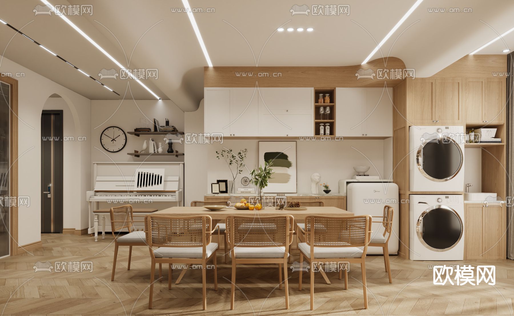 3D SCENES – APARTMENT – VRAY / CORONA – 3D MODEL – 153 - thumbnail 1