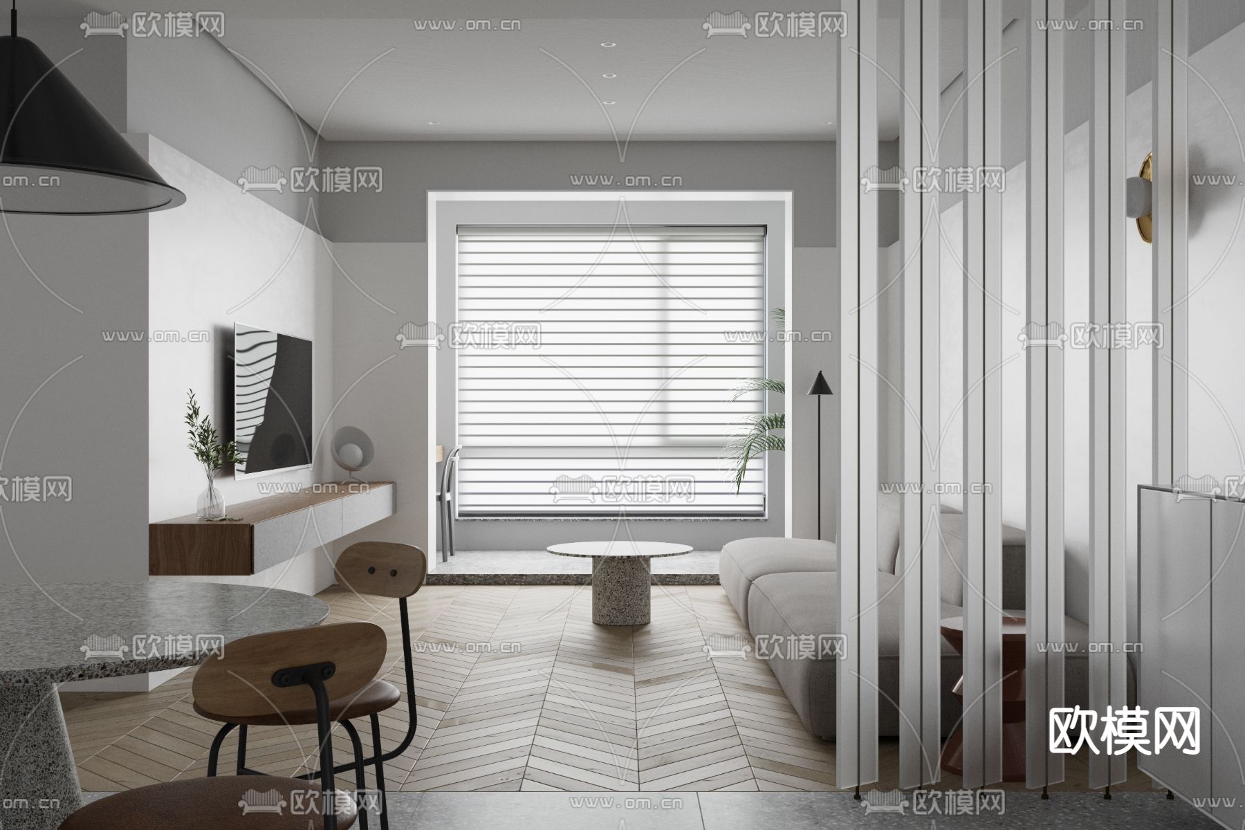 3D SCENES – APARTMENT – VRAY / CORONA – 3D MODEL – 164 - thumbnail 1