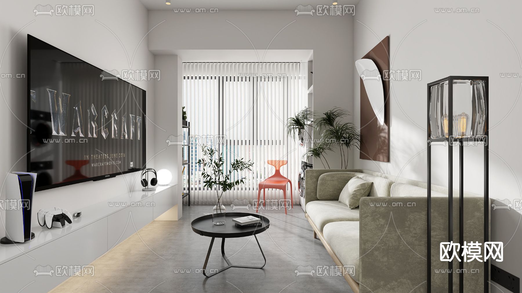 3D SCENES – APARTMENT – VRAY / CORONA – 3D MODEL – 223 - thumbnail 1