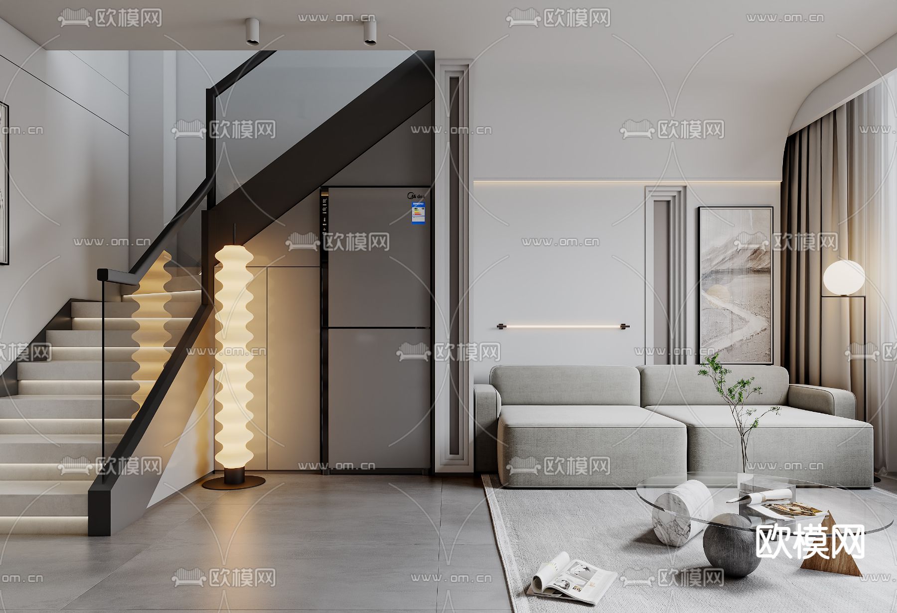 3D SCENES – APARTMENT – VRAY / CORONA – 3D MODEL – 224 - thumbnail 1