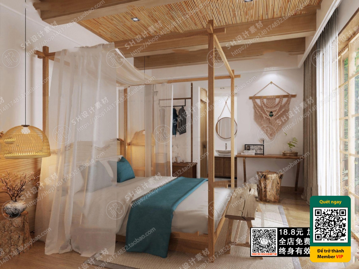 3D SCENES – WABI SABI STYLE – VRAY / CORONA – 3D MODEL – 5925 - thumbnail 1