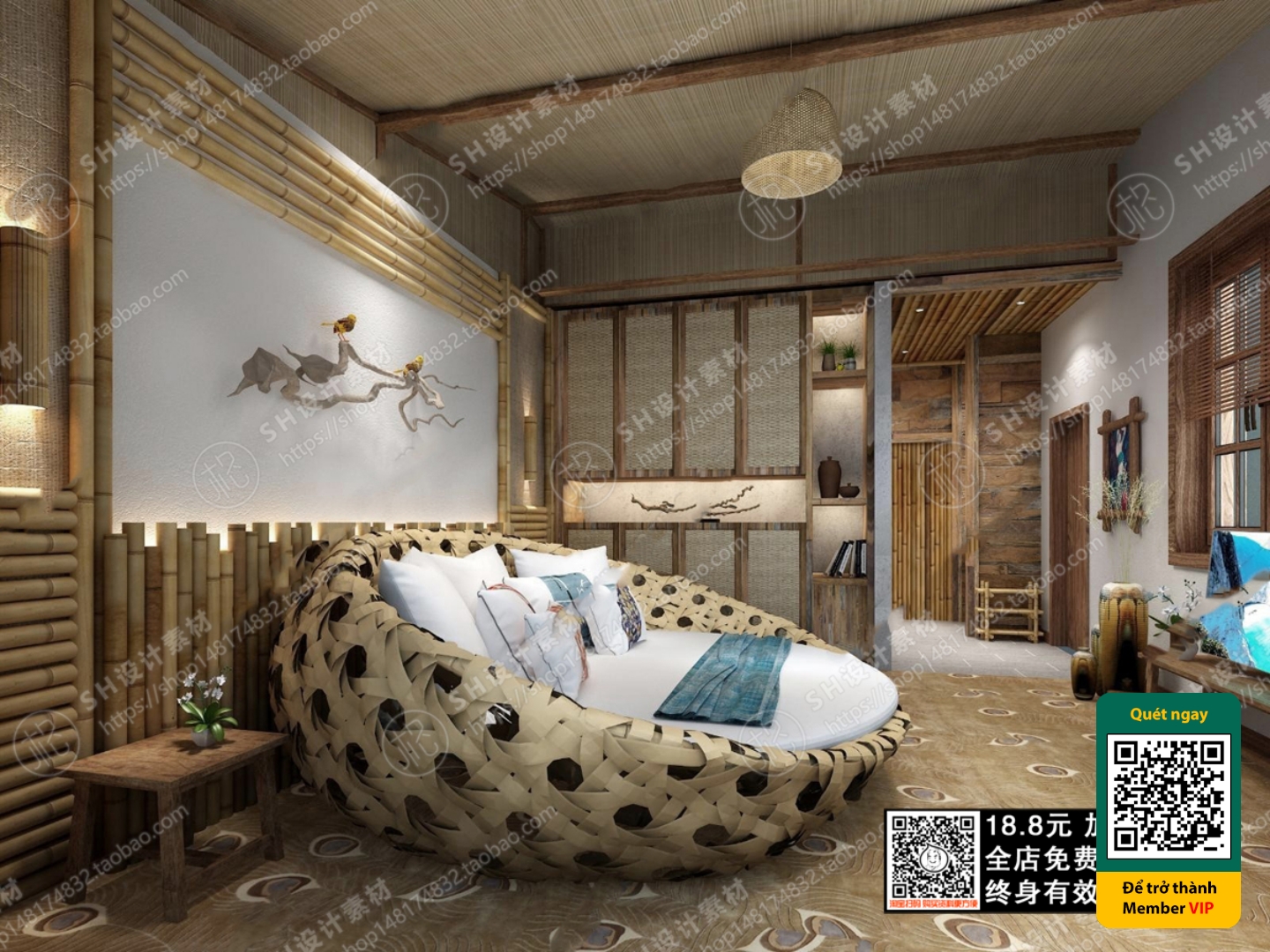 3D SCENES – WABI SABI STYLE – VRAY / CORONA – 3D MODEL – 5929 - thumbnail 1