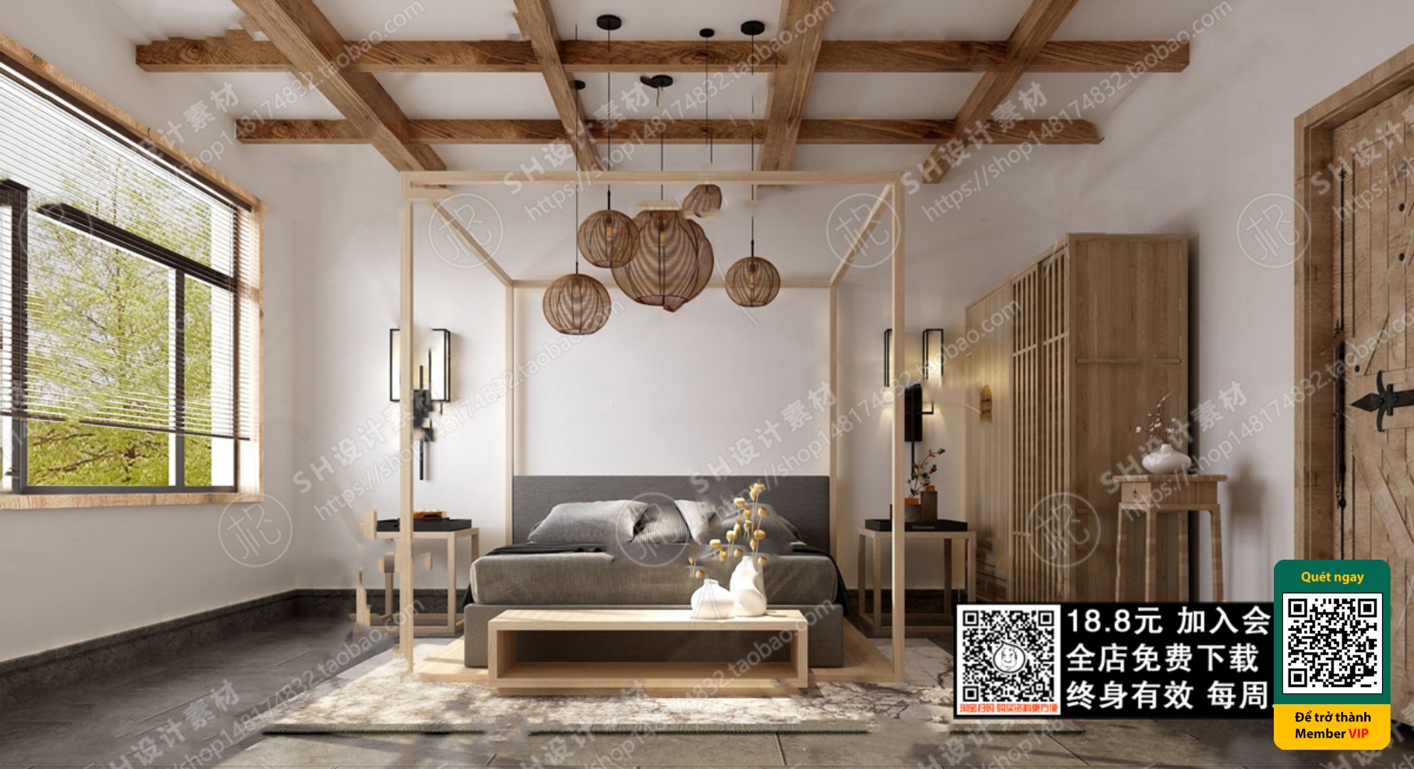 3D SCENES – WABI SABI STYLE – VRAY / CORONA – 3D MODEL – 5937 - thumbnail 1