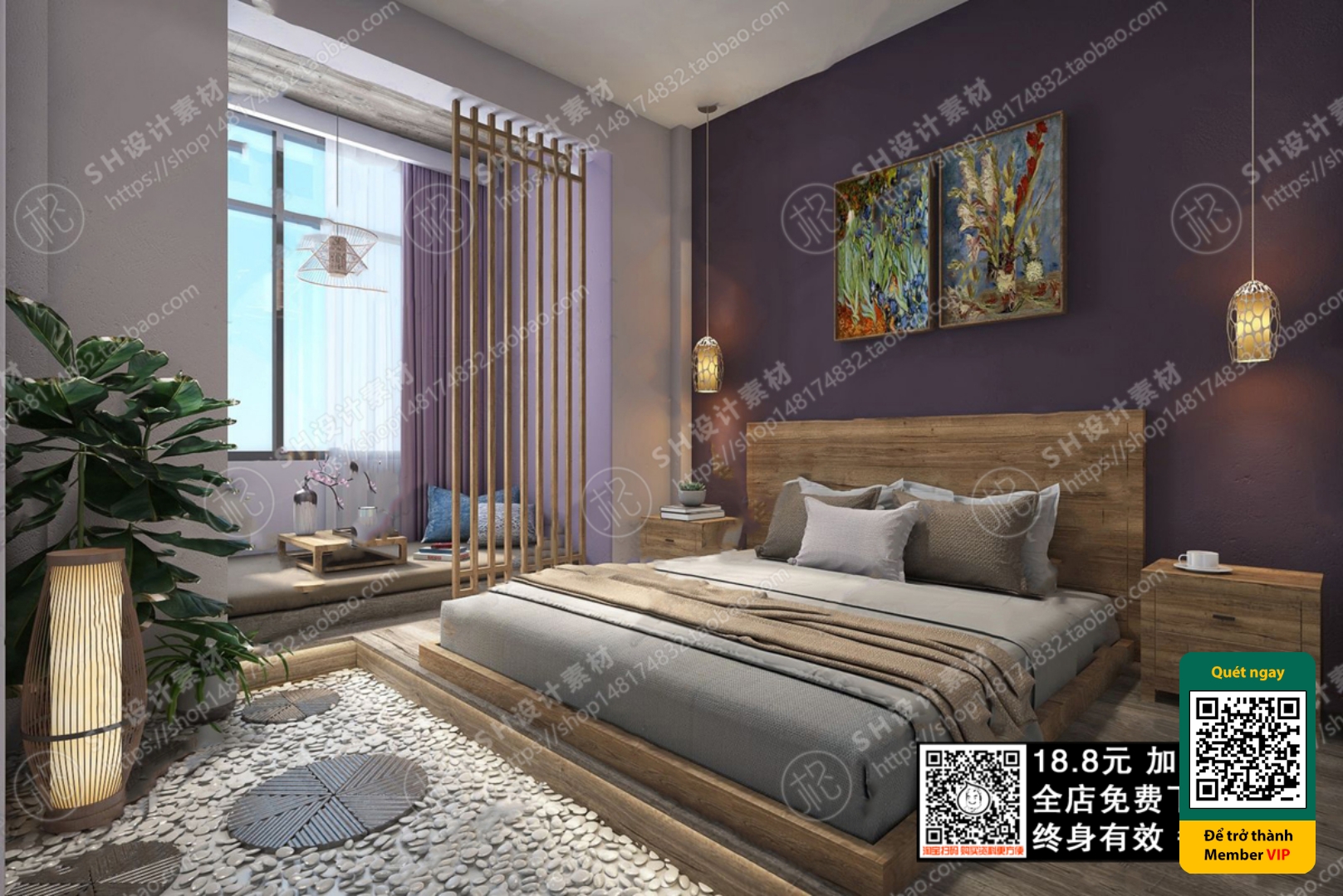 3D SCENES – WABI SABI STYLE – VRAY / CORONA – 3D MODEL – 5942 - thumbnail 1