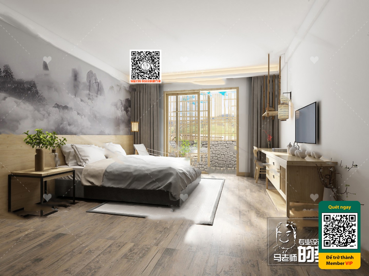 3D SCENES – WABI SABI STYLE – VRAY / CORONA – 3D MODEL – 5981 - thumbnail 1