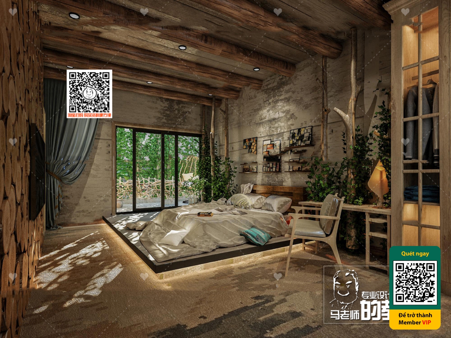 3D SCENES – WABI SABI STYLE – VRAY / CORONA – 3D MODEL – 5993 - thumbnail 1