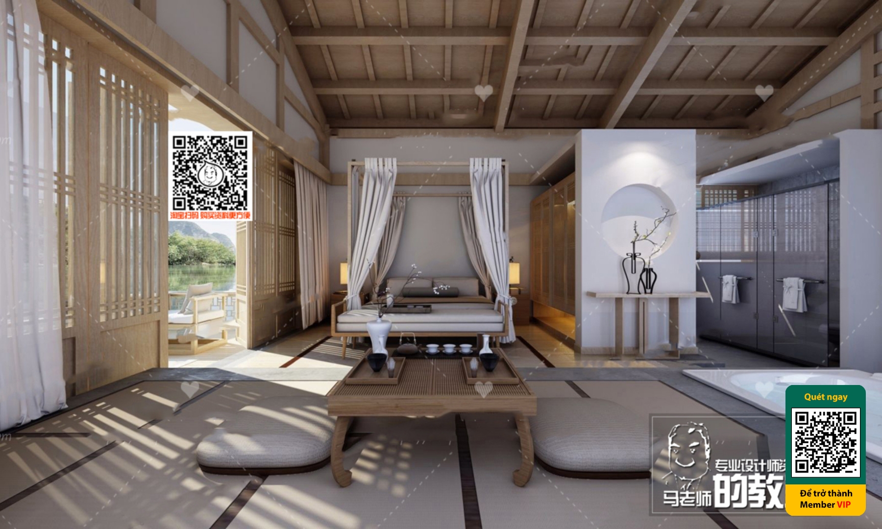 3D SCENES – WABI SABI STYLE – VRAY / CORONA – 3D MODEL – 5994 - thumbnail 1