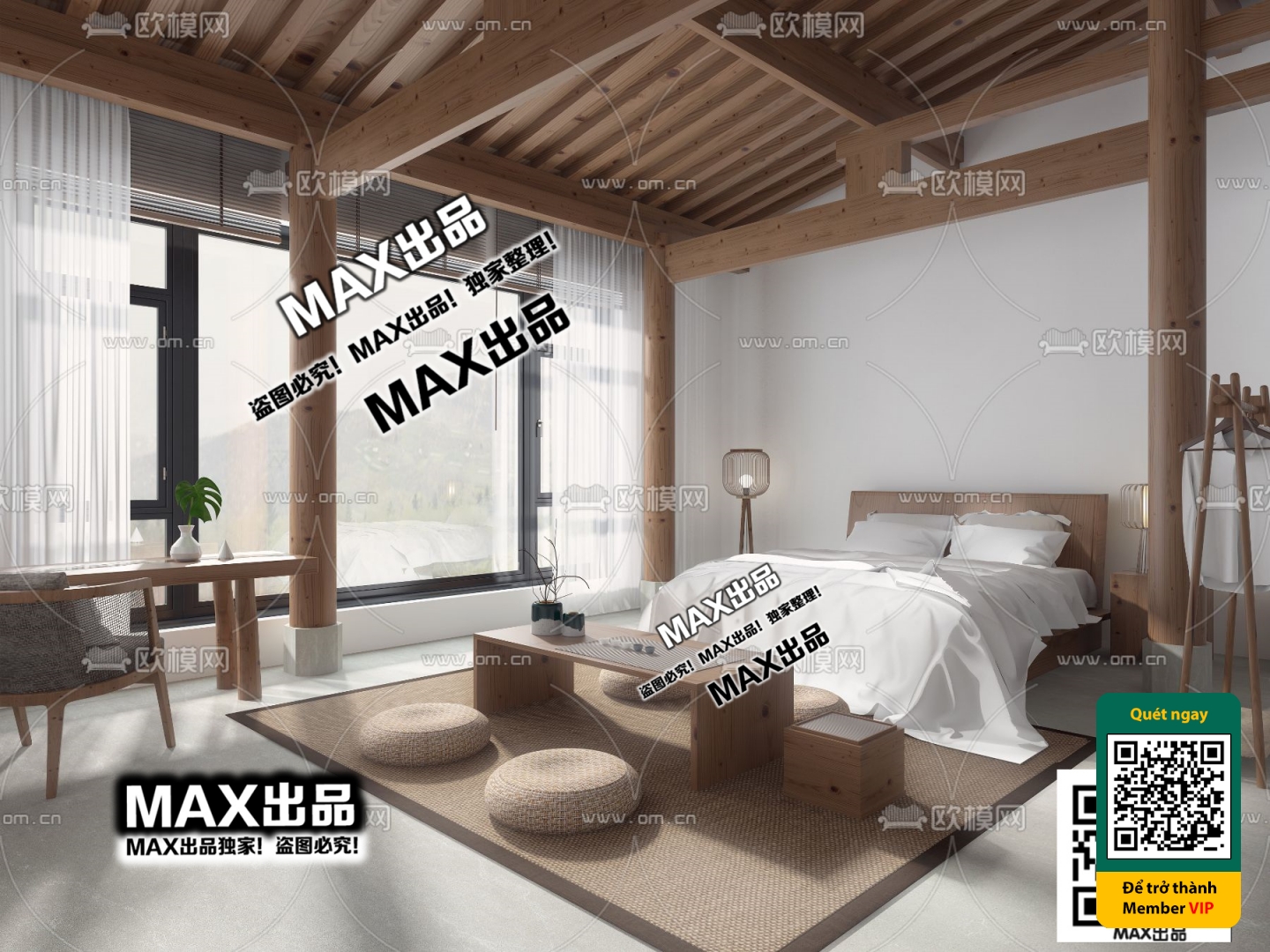 3D SCENES – WABI SABI STYLE – VRAY / CORONA – 3D MODEL – 6085 - thumbnail 1