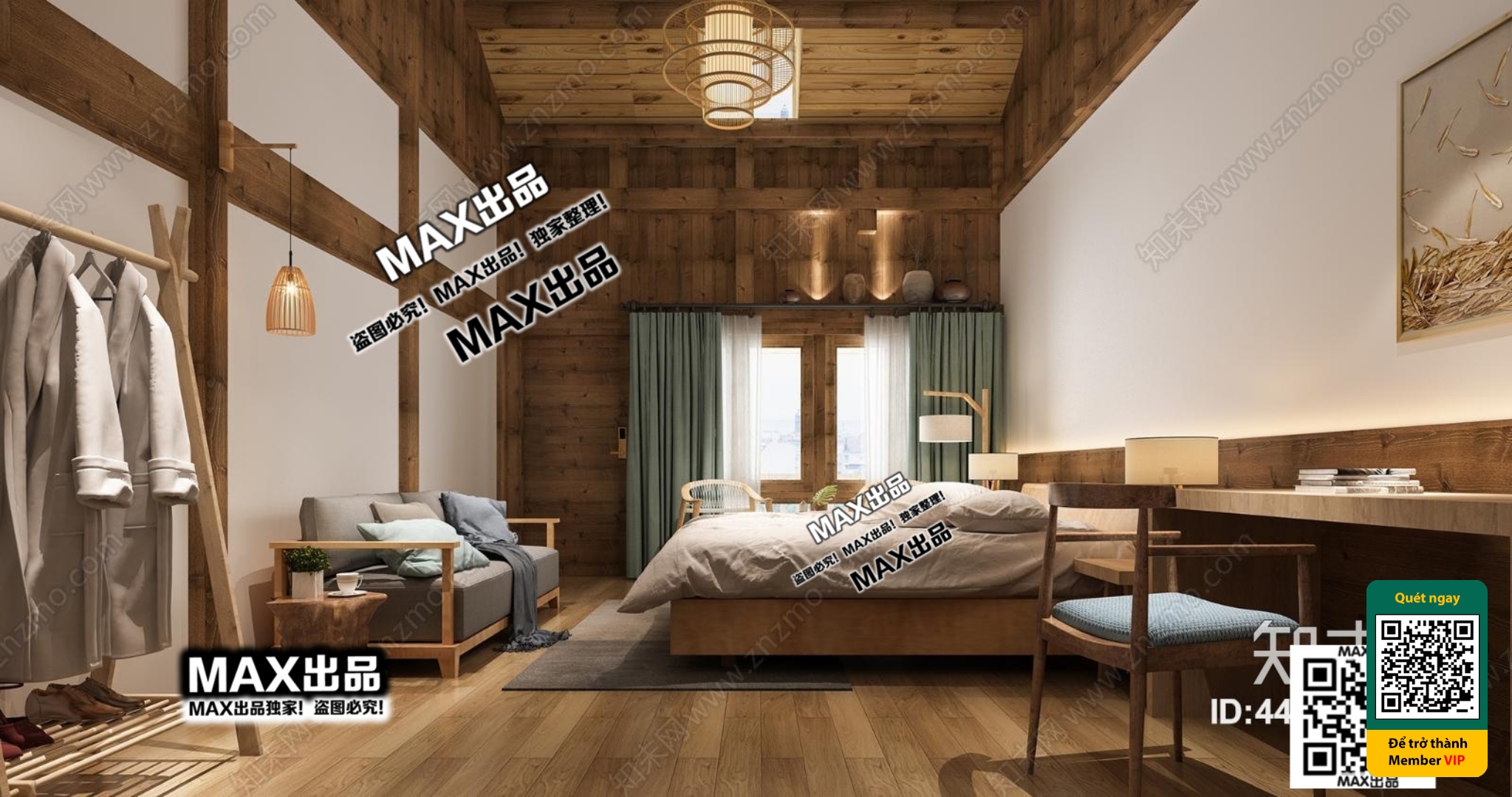 3D SCENES – WABI SABI STYLE – VRAY / CORONA – 3D MODEL – 6098 - thumbnail 1