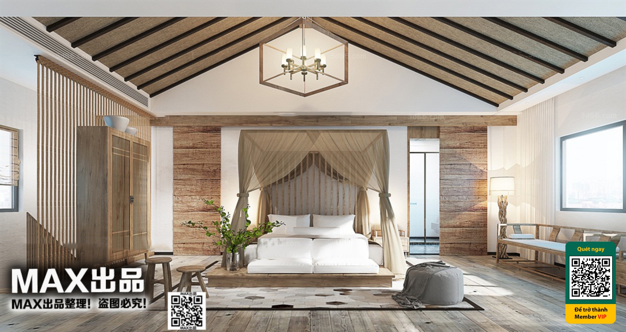 3D SCENES – WABI SABI STYLE – VRAY / CORONA – 3D MODEL – 6105 - thumbnail 1