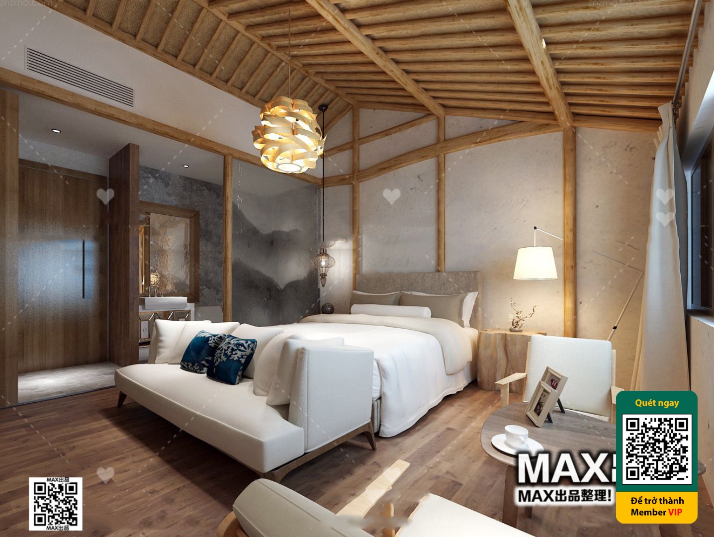 3D SCENES – WABI SABI STYLE – VRAY / CORONA – 3D MODEL – 6125 - thumbnail 1