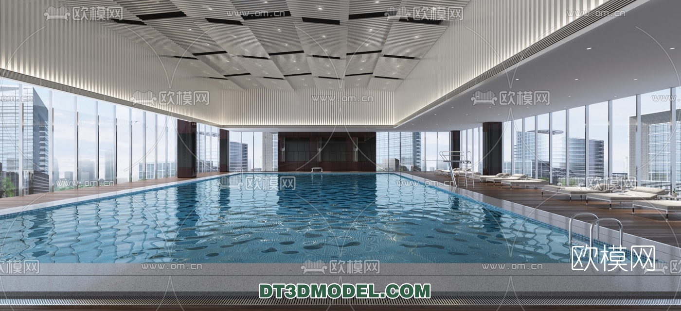 3DS MAX – EXTERIOR – POOL – VRAY / CORONA – 3D MODEL – 999 - thumbnail 1