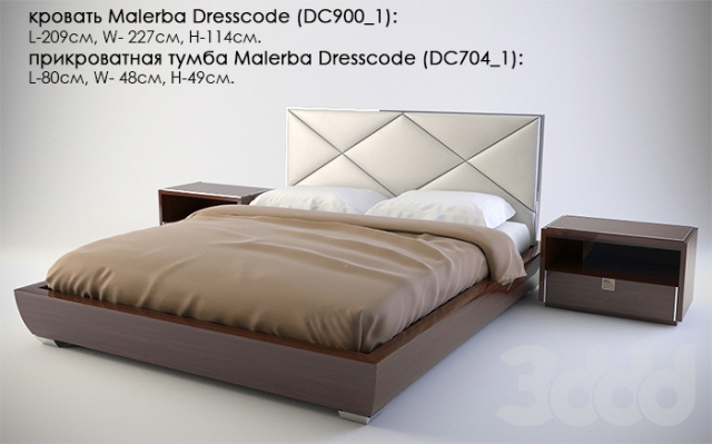 3DSKY MODELS – BED 3D MODELS – BED 1 – No.005 - thumbnail 1