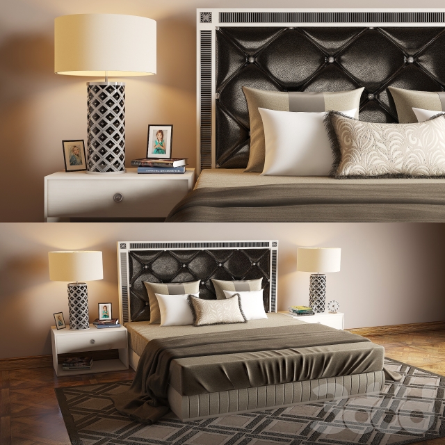 3DSKY MODELS – BED 3D MODELS – BED 1 – No.007 - thumbnail 1