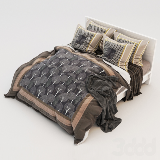 3DSKY MODELS – BED 3D MODELS – BED 1 – No.012 - thumbnail 1