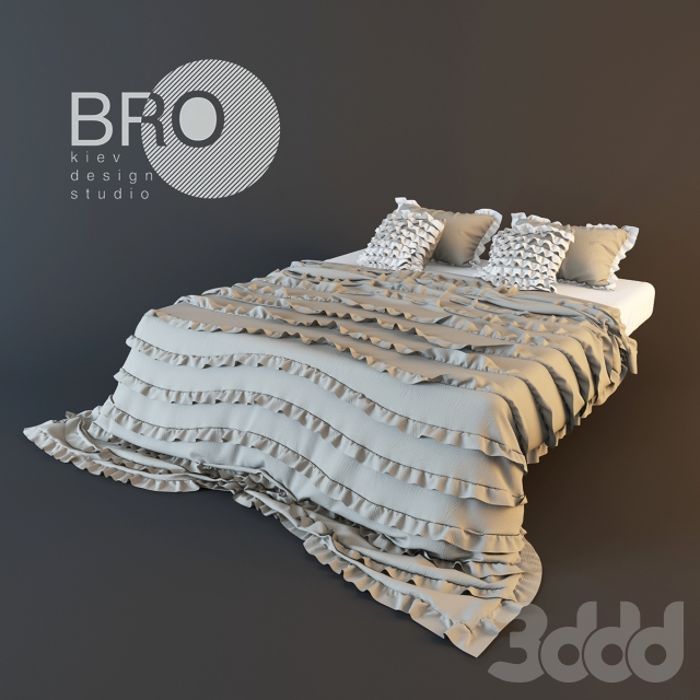 3DSKY MODELS – BED 3D MODELS – BED 1 – No.018 - thumbnail 1