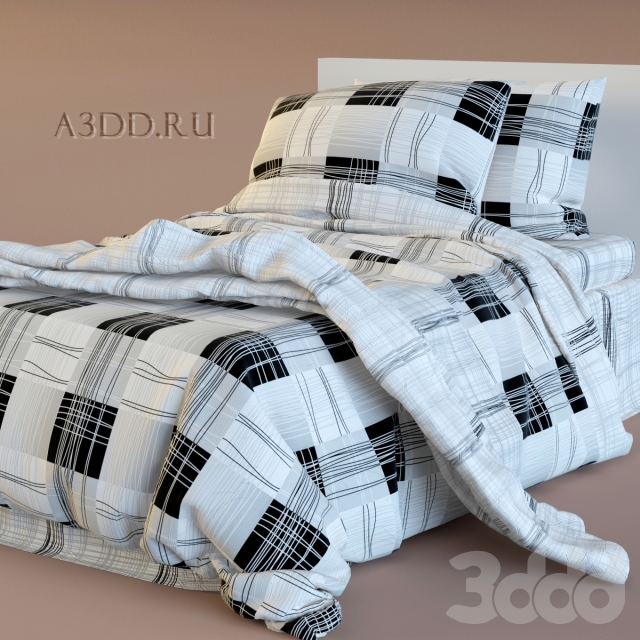 3DSKY MODELS – BED 3D MODELS – BED 1 – No.023 - thumbnail 1