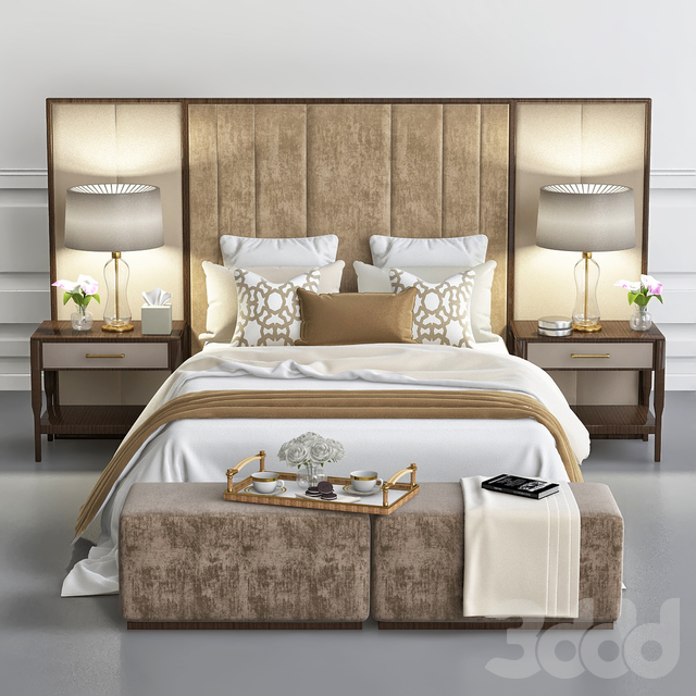 3DSKY MODELS – BED 3D MODELS – BED 1 – No.026 - thumbnail 1