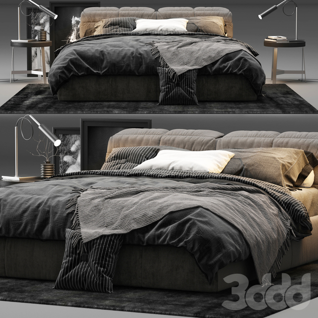 3DSKY MODELS – BED 3D MODELS – BED 1 – No.028 - thumbnail 1