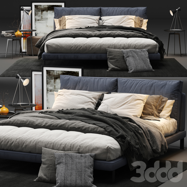 3DSKY MODELS – BED 3D MODELS – BED 1 – No.041 - thumbnail 1