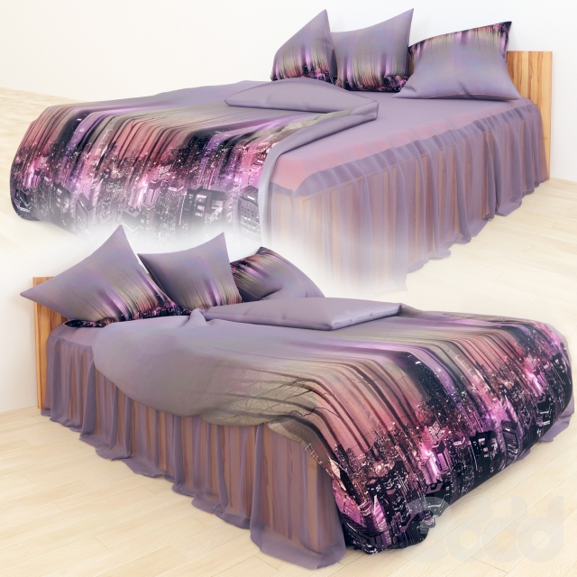 3DSKY MODELS – BED 3D MODELS – BED 1 – No.059 - thumbnail 1