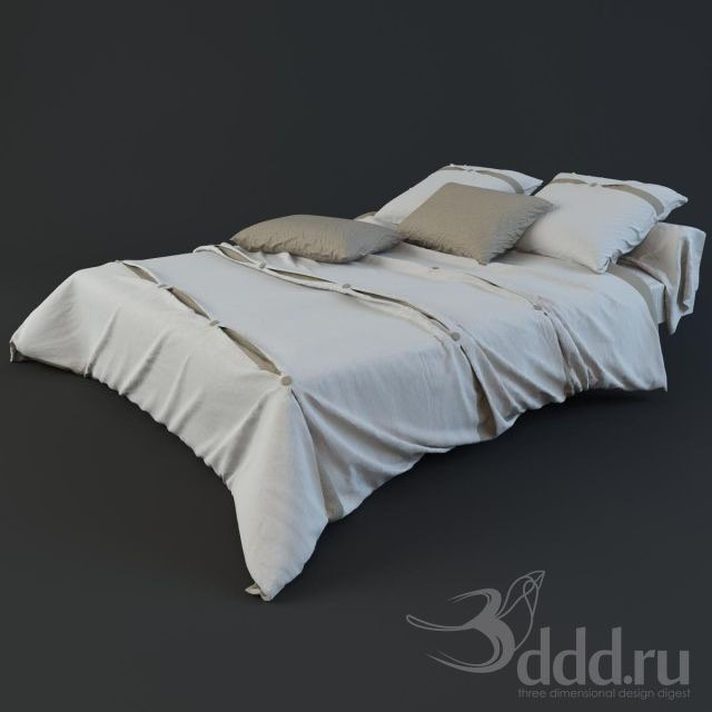 3DSKY MODELS – BED 3D MODELS – BED 1 – No.071 - thumbnail 1