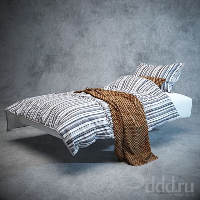 3DSKY MODELS – BED 3D MODELS – BED 1 – No.073 - thumbnail 1