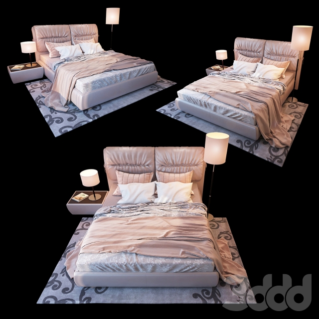 3DSKY MODELS – BED 3D MODELS – BED 1 – No.088 - thumbnail 1