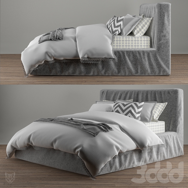 3DSKY MODELS – BED 3D MODELS – BED 1 – No.096 - thumbnail 1