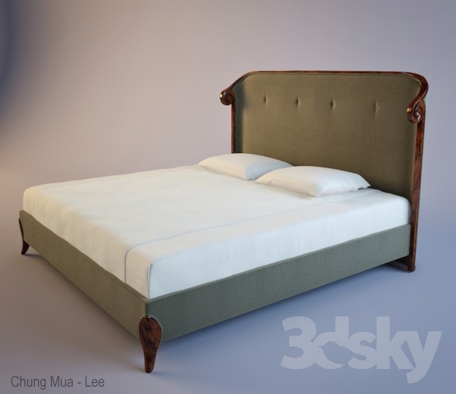 3DSKY MODELS – BED 3D MODELS – No.101 - thumbnail 1