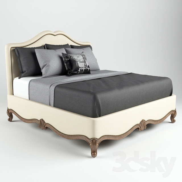 3DSKY MODELS – BED 3D MODELS – No.122 - thumbnail 1