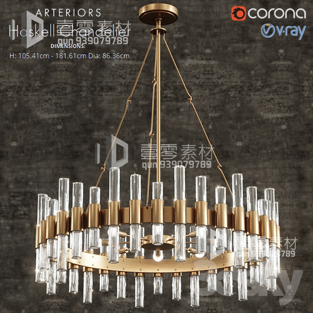 3DSKY MODELS – CEILING LIGHT – No.001 - thumbnail 1