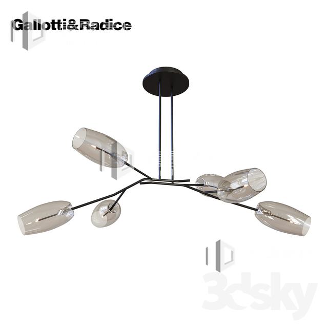 3DSKY MODELS – CEILING LIGHT – No.005 - thumbnail 1