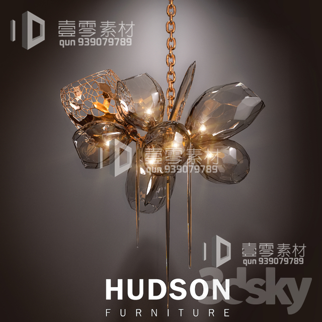 3DSKY MODELS – CEILING LIGHT – No.006 - thumbnail 1