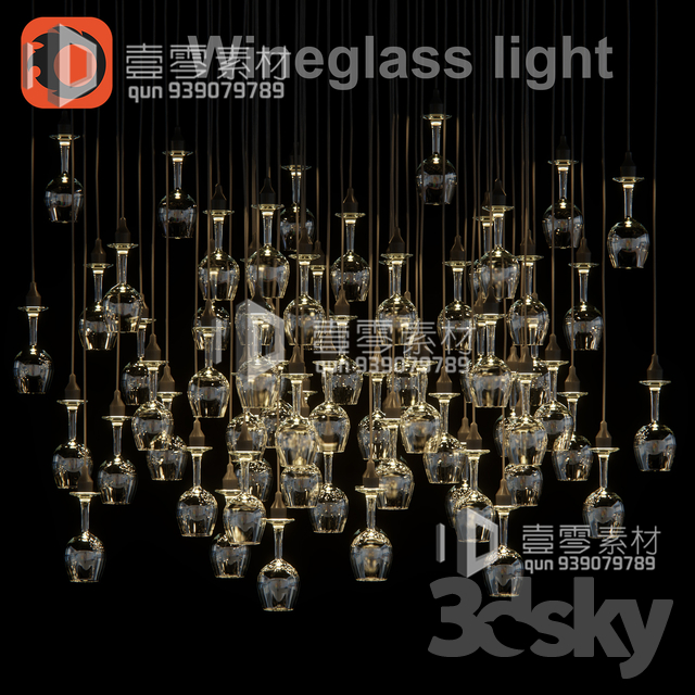 3DSKY MODELS – CEILING LIGHT – No.009 - thumbnail 1