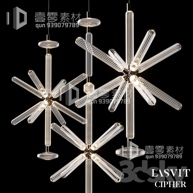 3DSKY MODELS – CEILING LIGHT – No.011 - thumbnail 1