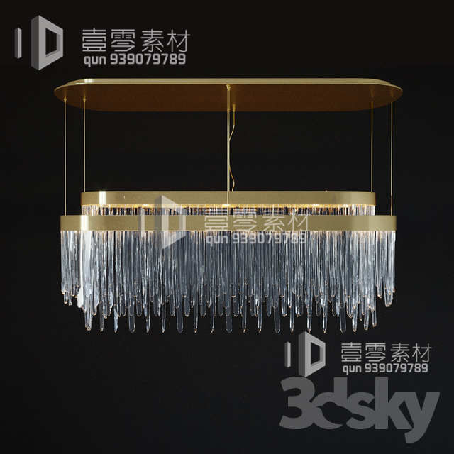 3DSKY MODELS – CEILING LIGHT – No.013 - thumbnail 1