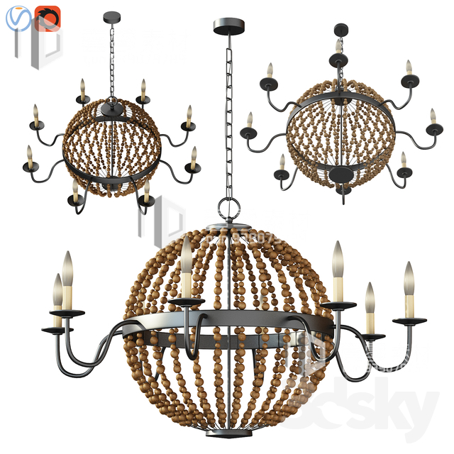 3DSKY MODELS – CEILING LIGHT – No.015 - thumbnail 1