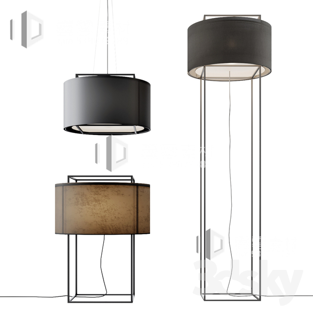 3DSKY MODELS – CEILING LIGHT – No.029 - thumbnail 1