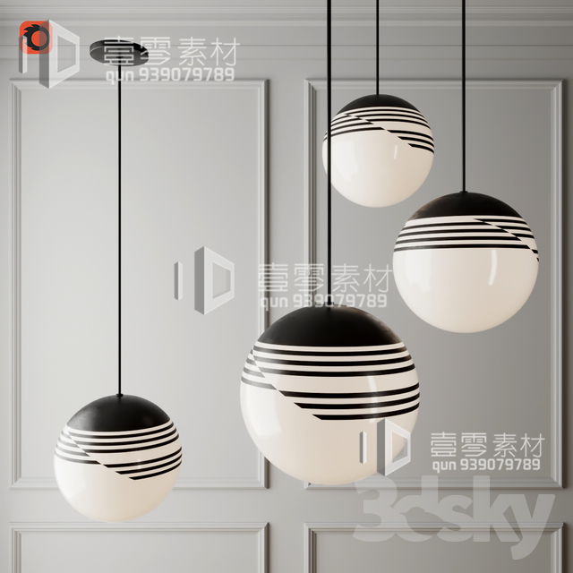 3DSKY MODELS – CEILING LIGHT – No.030 - thumbnail 1