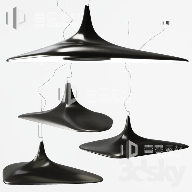 3DSKY MODELS – CEILING LIGHT – No.032 - thumbnail 1