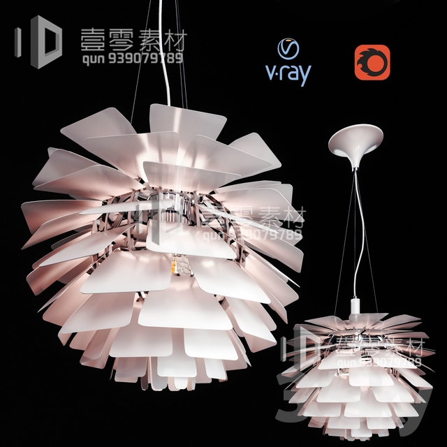 3DSKY MODELS – CEILING LIGHT – No.033 - thumbnail 1