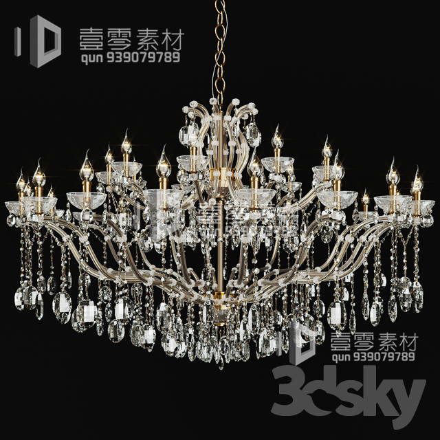 3DSKY MODELS – CEILING LIGHT – No.036 - thumbnail 1